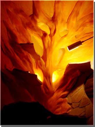 Bild - Lampe aus der das Licht der Seele kommt
